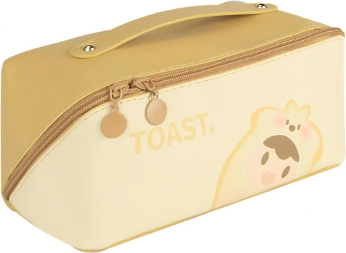 This travel makeup bag is easy to access makeup bag organizer is easy to organized,a stylish and practical makeup organizer bag. (yellow)