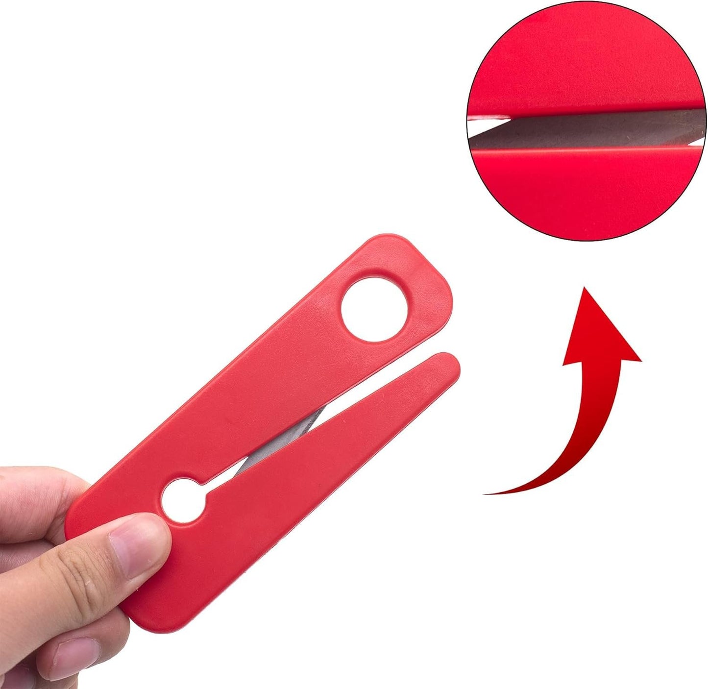 Angzhili 2 Pack Seat Belt Cutter,Escape Safety Belt Cutting Knife,Emergency Lifesaving Tool (Blue)