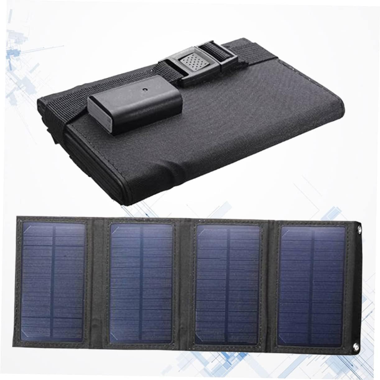 Gogogmee Foldable Solar Panel Charger 10w Solar Power Bank USB Port for Mobiles Outdoor Use