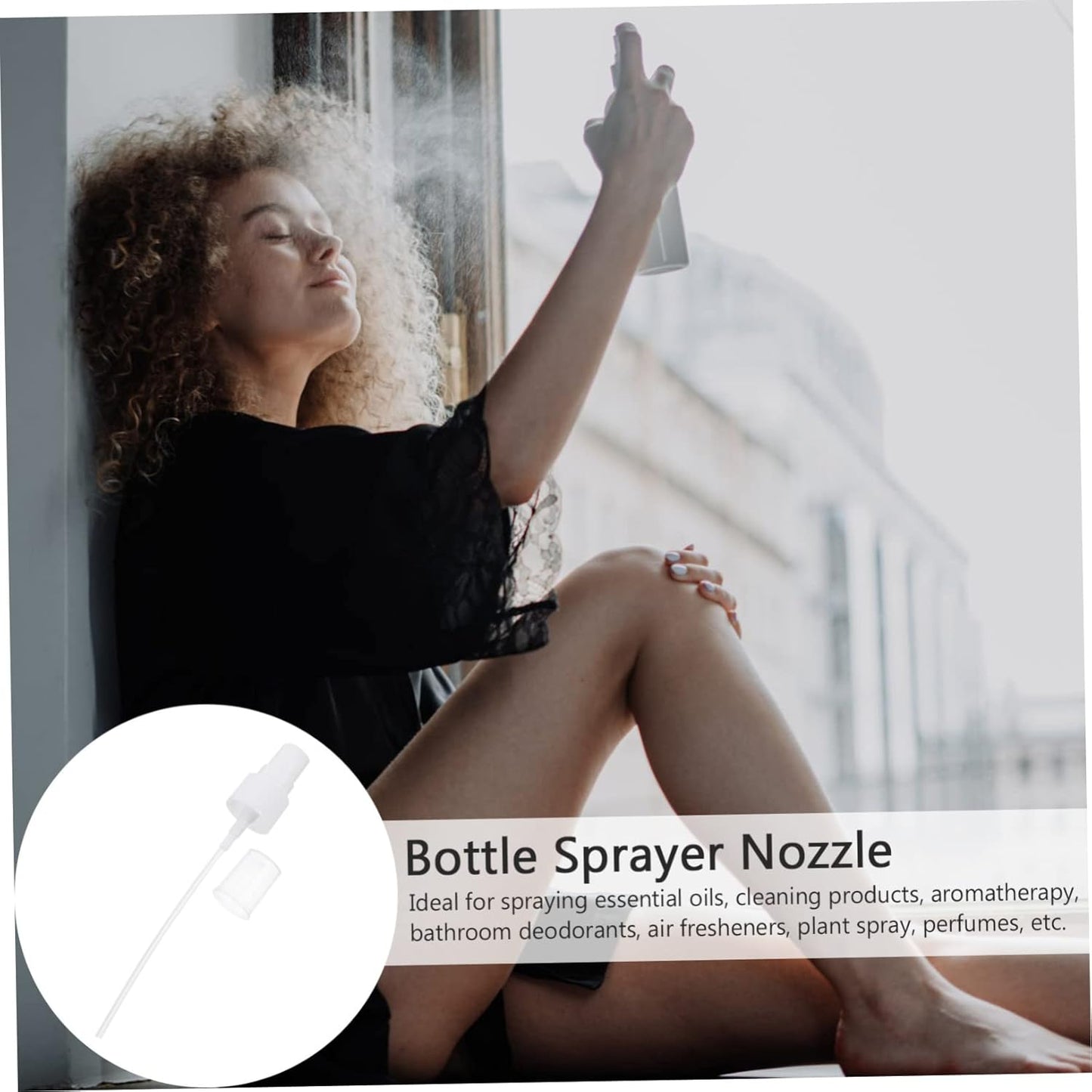 Healeved 20pcs Spray Heads for Mini Perfume Bottles Durable Cosmetic Sprayer Nozzles for Essential Oils Aromatherapy and Cleaning Products