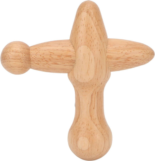 Point Massager Tool, Wood Deep Tissue Acupressure Massage Tools for Full Body Relaxing, Handcrafted Thumb Saver Massager Point Massager