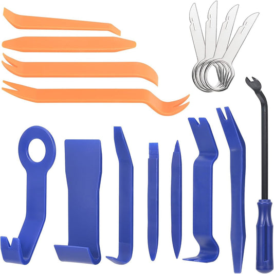 16 Pcs Car Repair Disassembly Tool Set, Car Interior Removal Tools, Multifunctional Accessories for Installation and Disassembly, Car Plastic Disassembly Kit, Car Interior Accessories