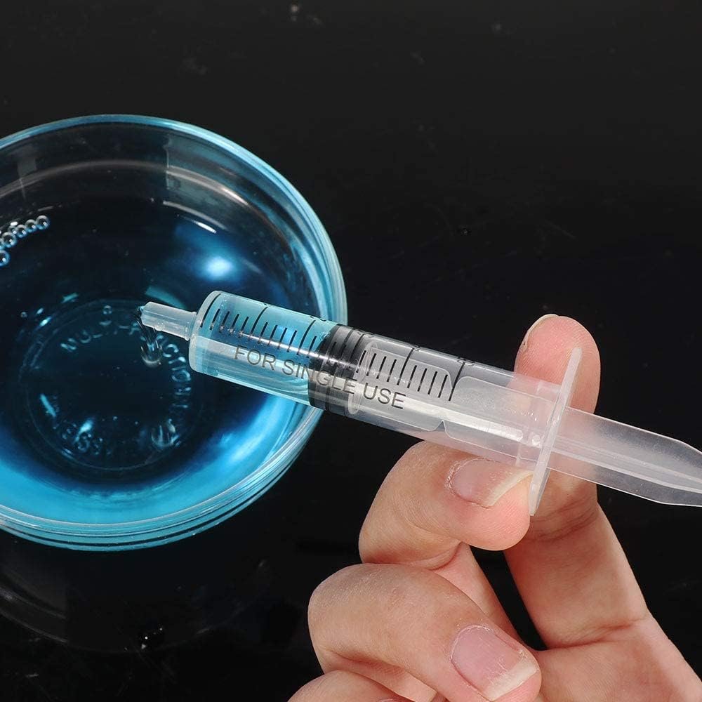 OLCANA 20 Pieces Syringes 5ml Seringues 5cc Plastic Measuring Syringe for Liquid Lab Baby Watering Feeding Pet Scientific Glue ApplicatorF