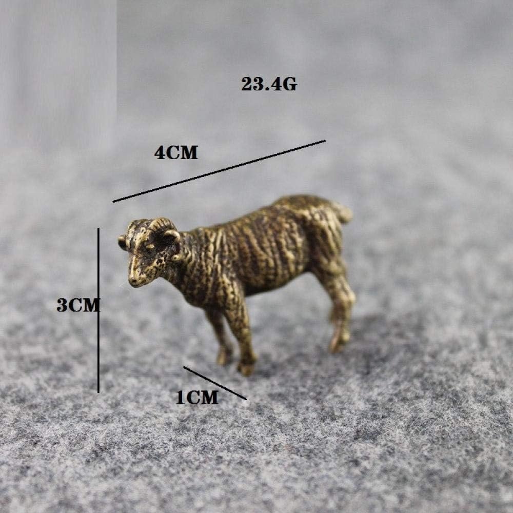 Statue Soprammobile Statuine Decorazione Oggettistica per La Casa di Ornamenti per Desktop Animali Ornamenti di Pecora di Capra di Rame