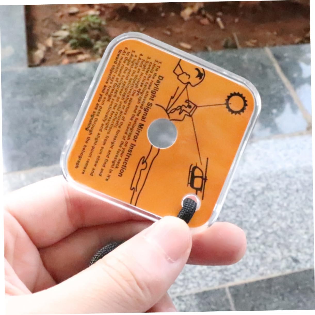 JOINPAYA Daylight Signal Mirror Outdoor Retroreflector for Survival Emergency and Long Distance
