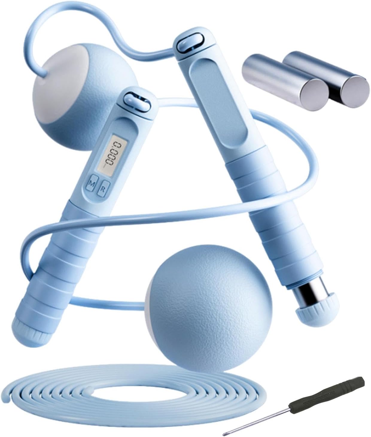 Cordless Skipping Device | Adjustable Jump Equipment | Weighted Jump Trainer | Workout Counter Equipment | Boxing Training Accessory | Space-Saving Fitness Gear for Full Workout Experience Anywhere