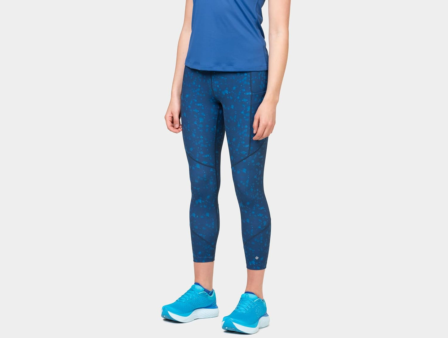 Ronhill Corsa, Wmn's Tech Crop Tight, Gocce di Pioggia di Marea, 10