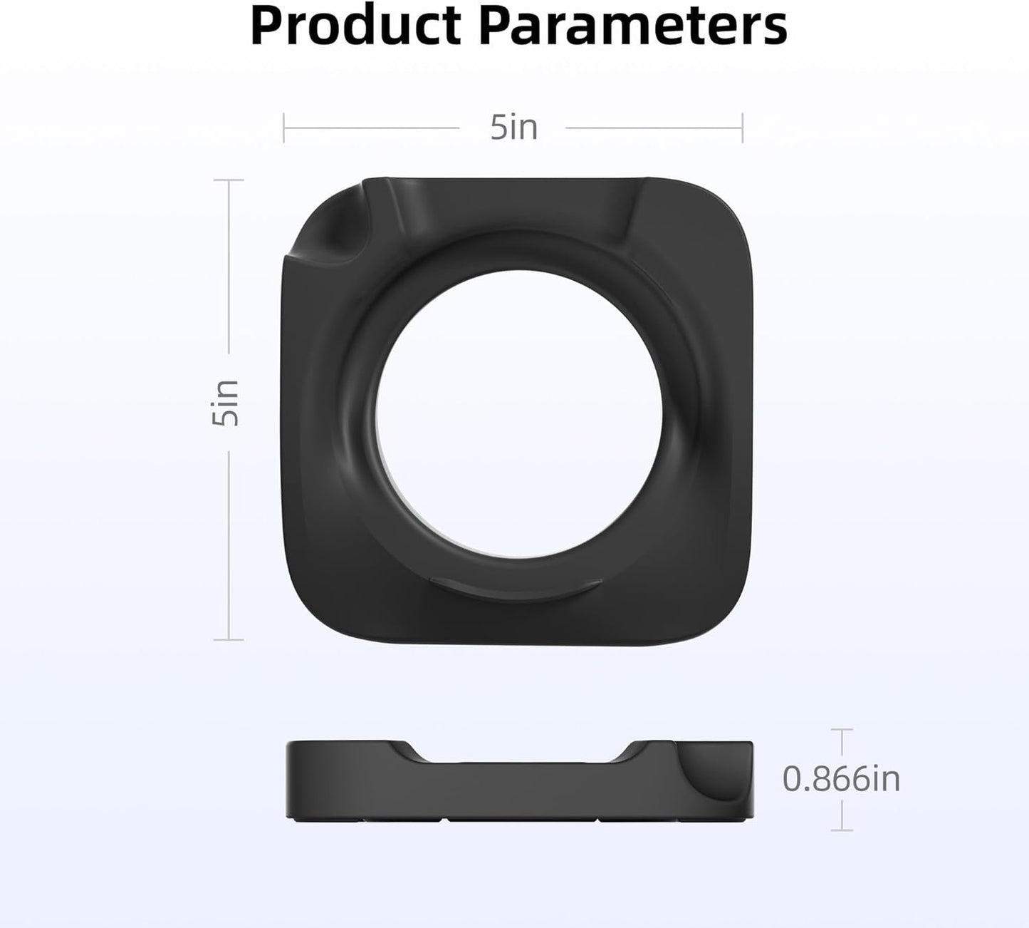ELETIUO Desk Stand for Mac mini M4/M4 Pro 2024,Silicone Desktop Mount with Heat Dissipation,Anti-Slip Base,Easy Power Button Access,Space-Saving for Improved Cooling & Desk Organization,Black