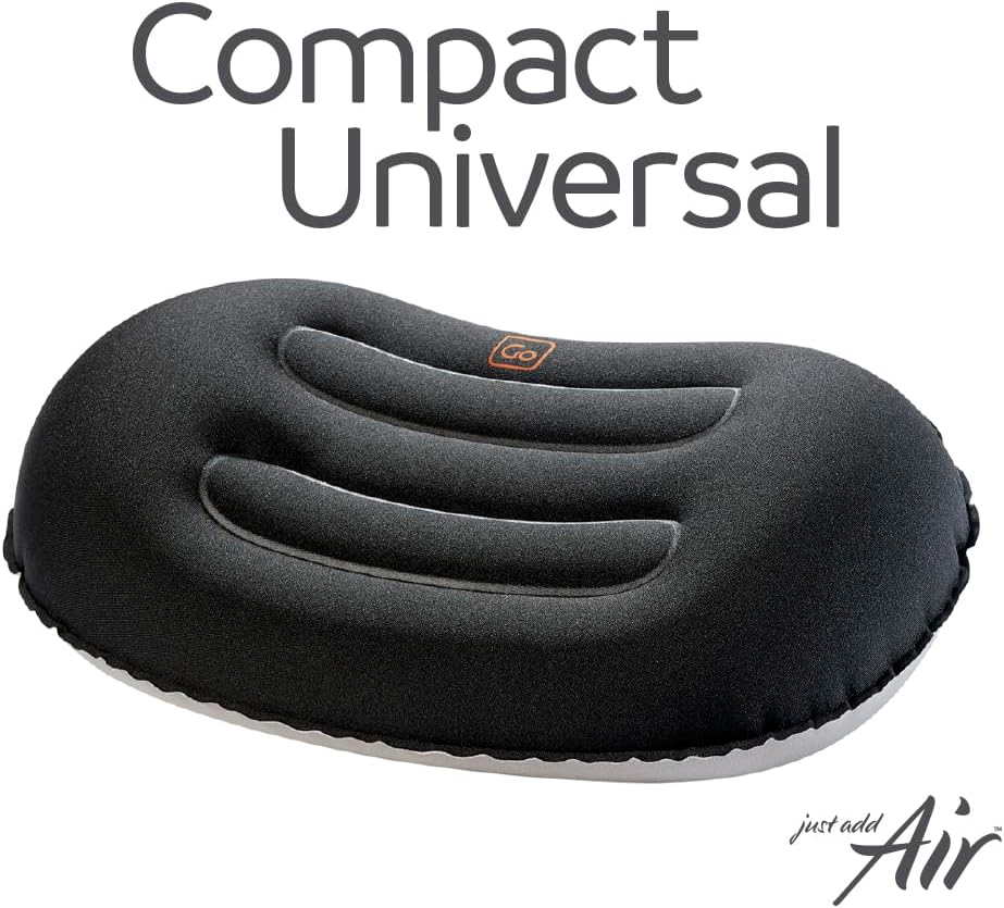 Go Travel Compact Universal Inflatable Pillow, Black