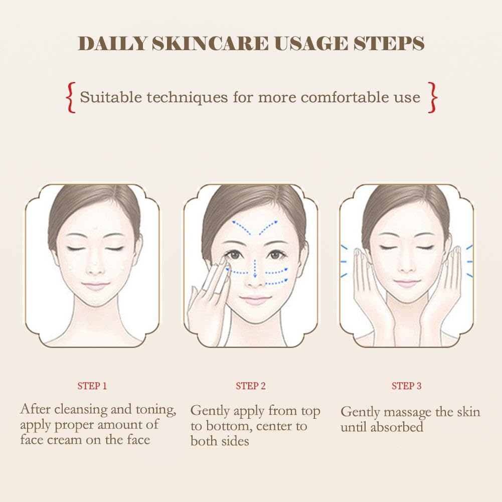 Natural Emollient Astragalus Face Cream (2 Boxes) Travel Size (4gx20 Packets) Anti-Aging Wrinkle Facial Moisturizing For Dry Rough Sensitive Dry All Skin.
