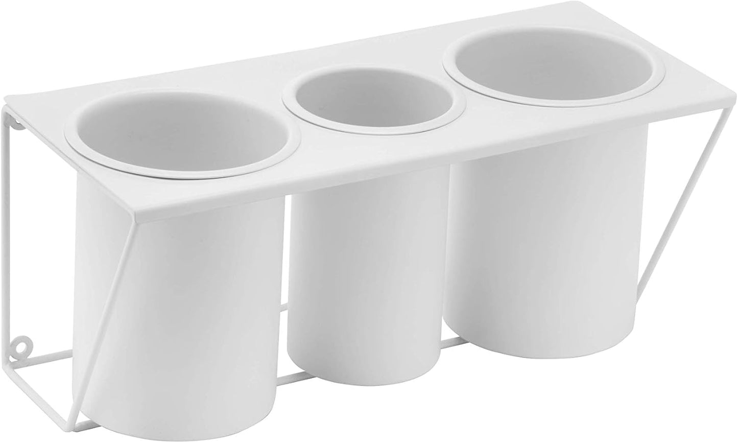 JackCubeDesign Hair Dryer Holder Hair Styling Product Care Tool Organizer Bath Supplies Accessories Tray Stand Storage Bathroom Steel Hair Dryer Holder(White) MK470A