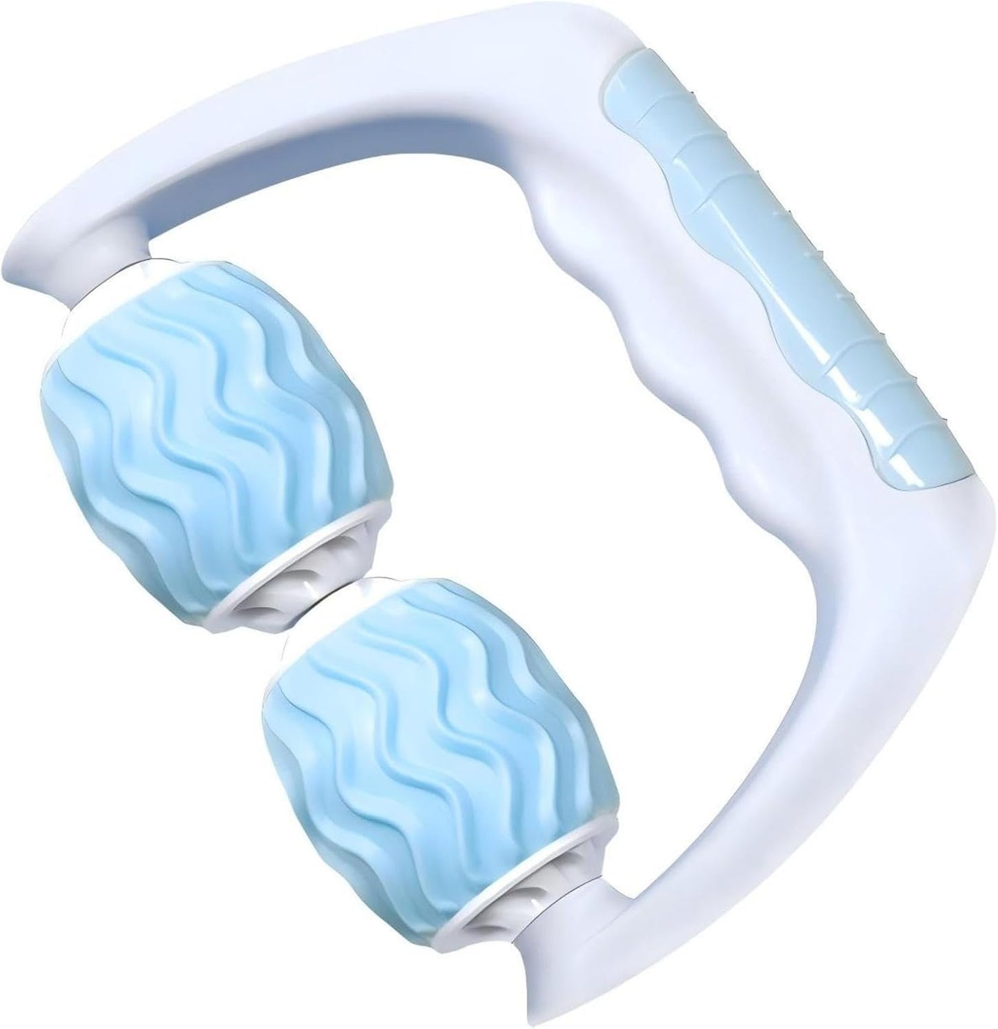 KINTEGOOD Muscle Massage Roller Yoga Recovery Tool, Trigger Point Relief Deep Tissue Massage Tool with 2 Large Balls, Hand Held Body Massager for Neck, Shoulder, Legs