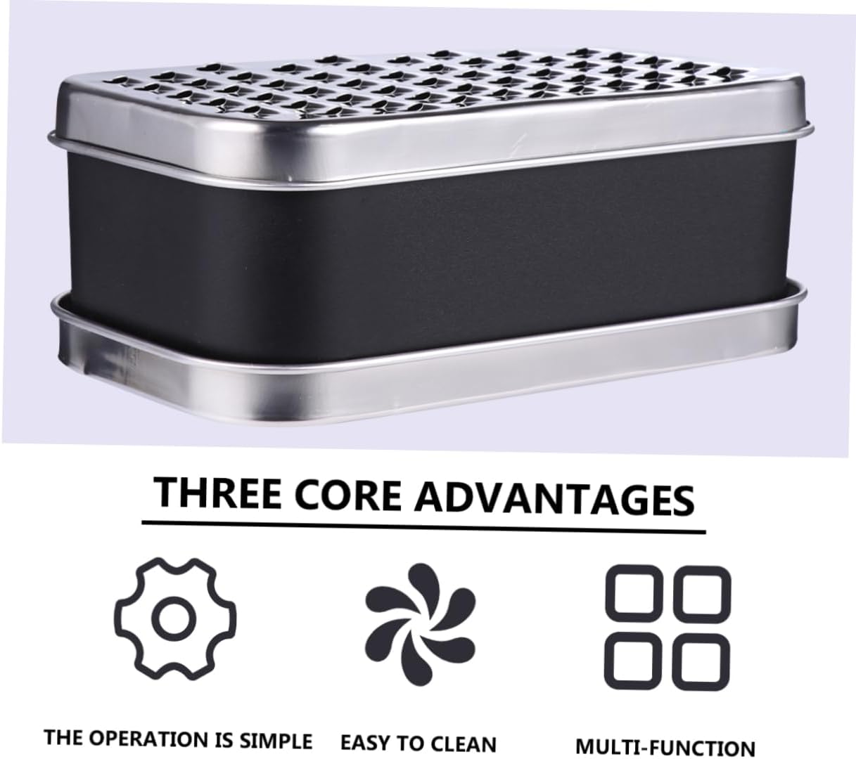 Didiseaon 1pc Grater with Storage Box Multifunctional Kitchen Gadget for Shredding Vegetables and Cheese Peeling Tool for Potatoes and More