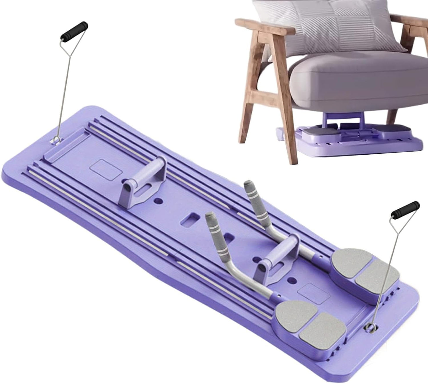 Pilates Balance Board, Core Strength Trainer, Multipurpose Home Fitness Equipment, Stability Workout, Portable Exercise Gear for Women and Men, 38.19 x 16.14 x 1.12 Inches