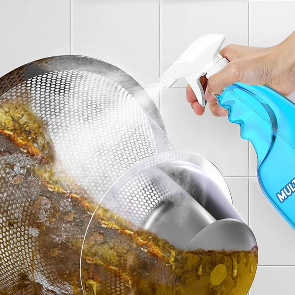 Splash Foam Spray Tablets & Spray Bottle, 120 ML All Purpose Cleaner, Kitchen Grease & Grime Remover Bubble Spray for Kitchen Countertops, Ovens (1)