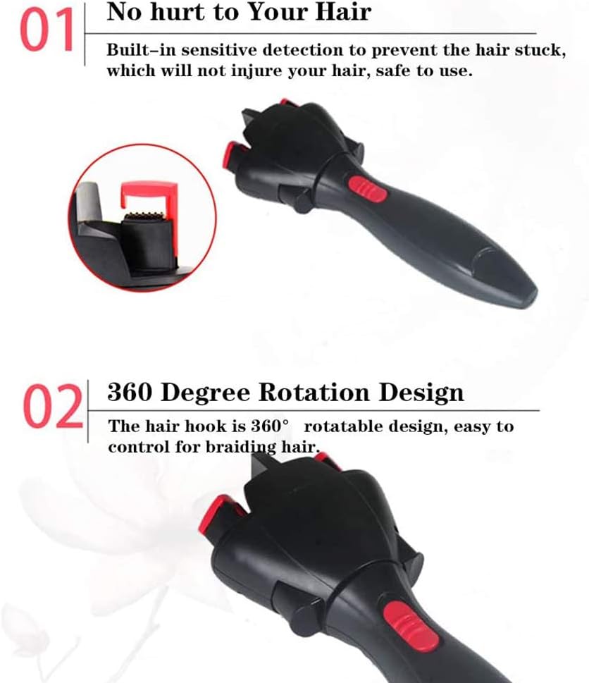Sunydog Electric Hair Braider, Automatic Hair Braiding Tool with Quick Twist Smart Hair Tools DIY Hair Braiding Machine