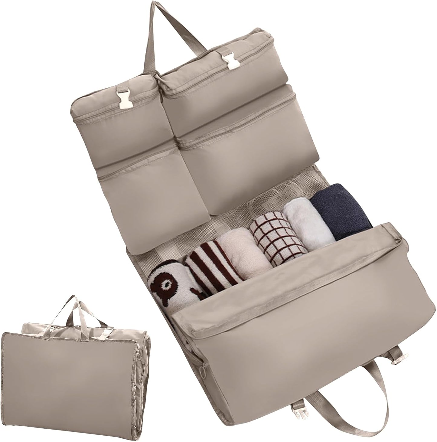 mivceklw Suitcase Bag, Foldable Rolling Luggage Organizer, Lightweight Travel Packing Clothing, Gym Gear, Women, Men, Toddler, Perfect for Workouts, Commuting, Business Trips, Vacations and Daily Use