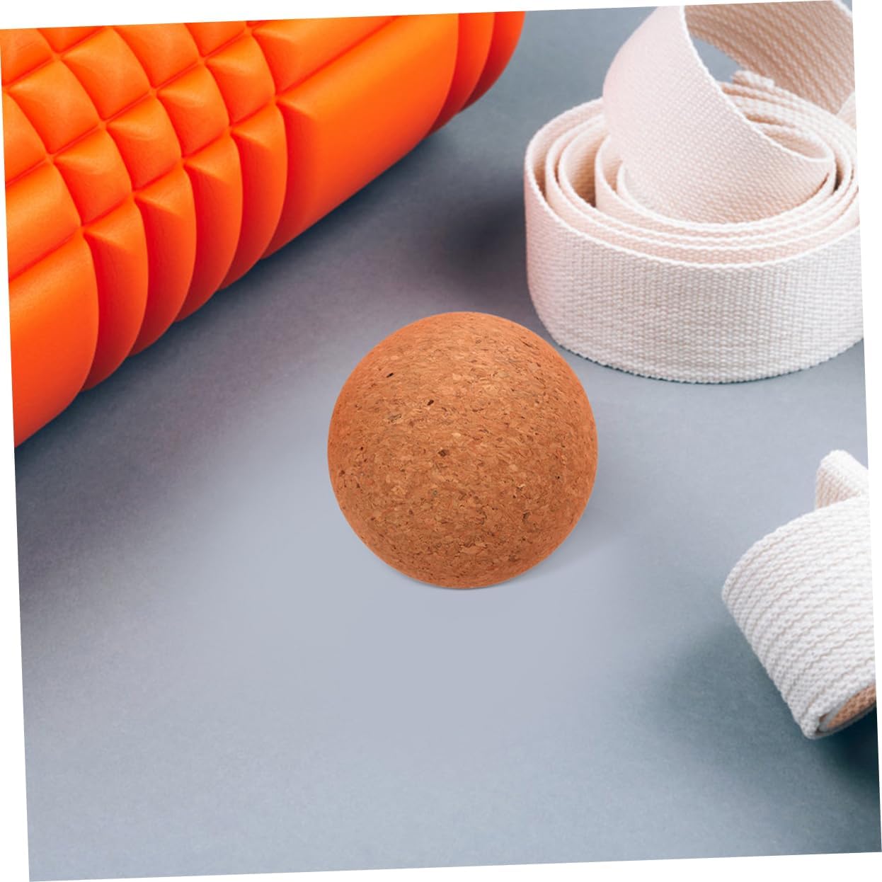 Mipcase palla da yoga muscolare per massaggio in sughero palla da massaggio in sughero palline da massaggio accessori per massaggi palla massaggiatore trucioli di sughero