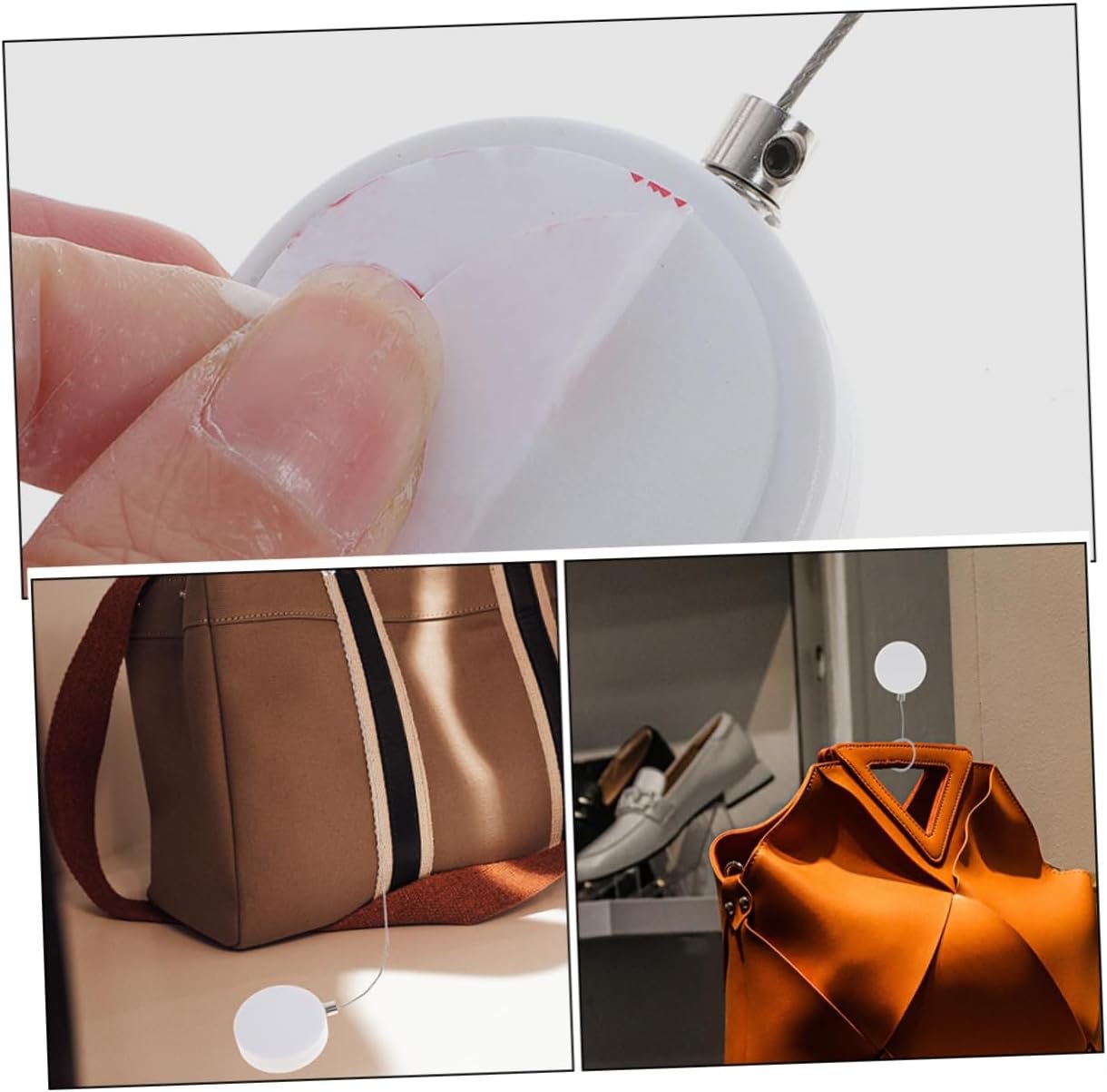 OSALADI 2pcs Retractable Anti-theft Rope Box 90cm Steel Wire Cable Security Lock for Bike Luggage Digital Accessories