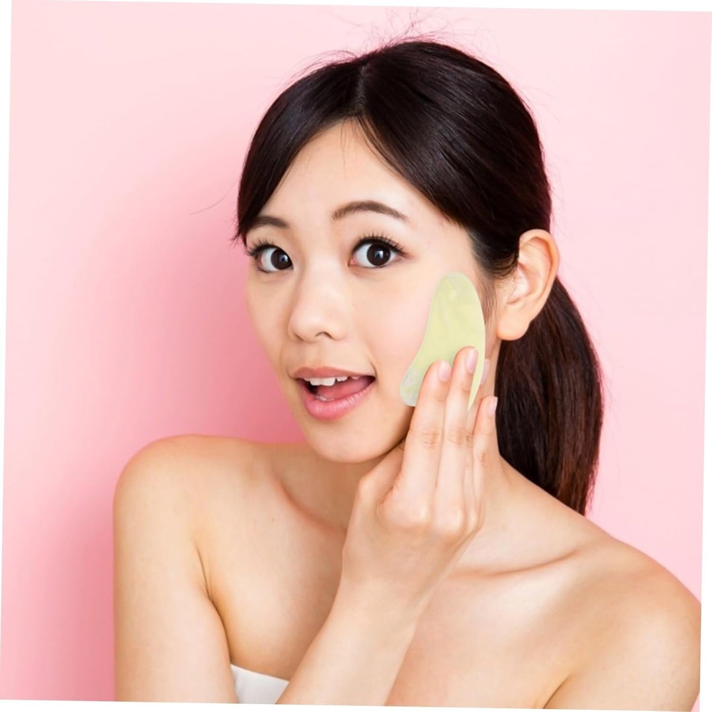 HOLIDYOYO 1Pc Jade Plate for Facial Massage Lightweight and Compact Massage Tool for Women for Tension Reduce
