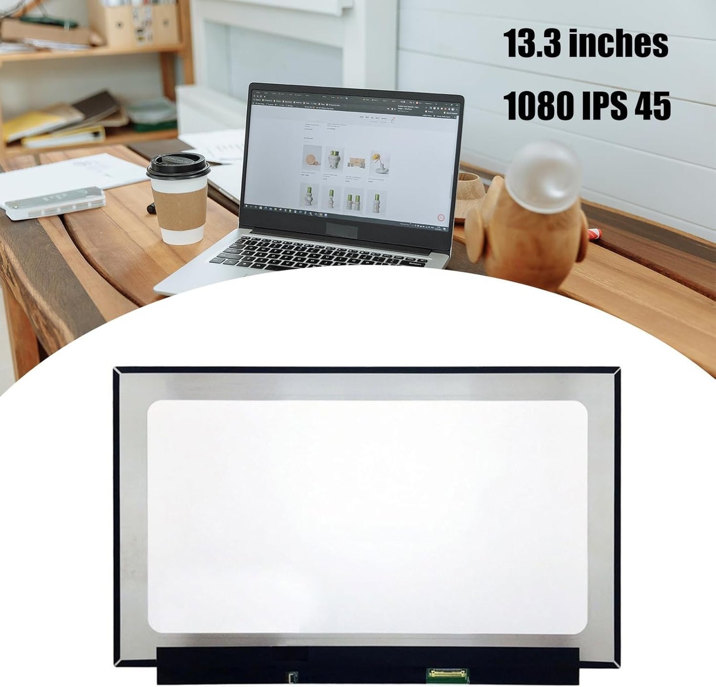 13.3" Laptop Display Screen for for NV133FHM-N46 NV133FHM-N33 N133HCE LM133LF6L03 60Hz 30 Pins Connection