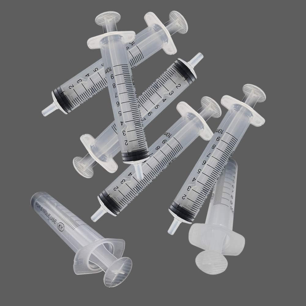 30 Pcs 10ml Plastic Syringe with Measurement, Without Needle, Suitable for Feeding Pets Watering Refilling(10ml,30pcs)