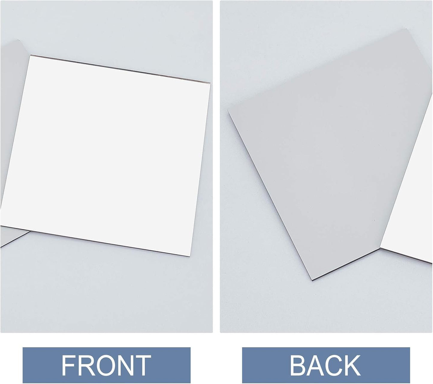 PH PandaHall 20pcs Square Shape Glass Mirror Tiles for Folding Moulds for Compact Mirrors, Home Decor and DIY Crafts, 76/100mm