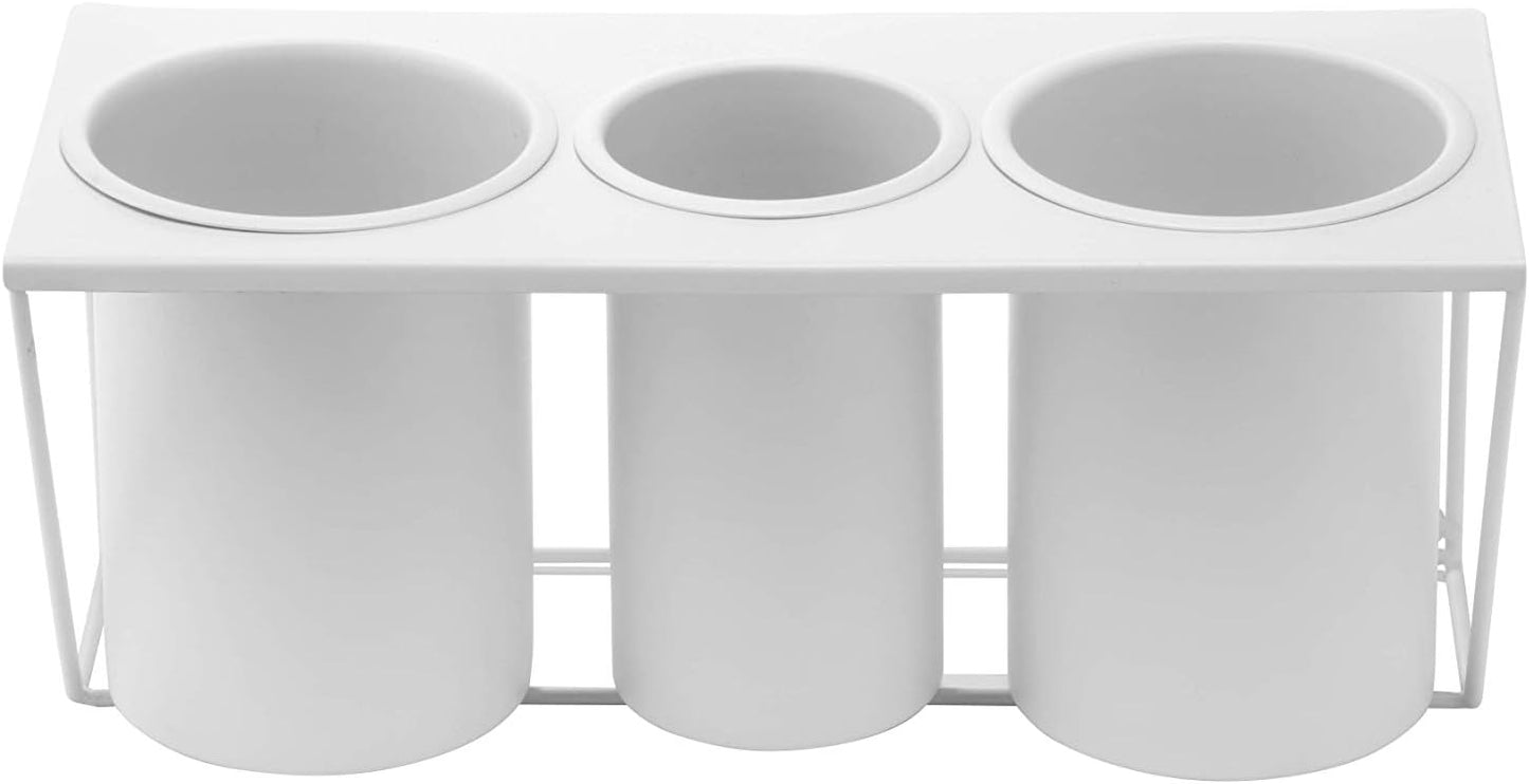 JackCubeDesign Hair Dryer Holder Hair Styling Product Care Tool Organizer Bath Supplies Accessories Tray Stand Storage Bathroom Steel Hair Dryer Holder(White) MK470A