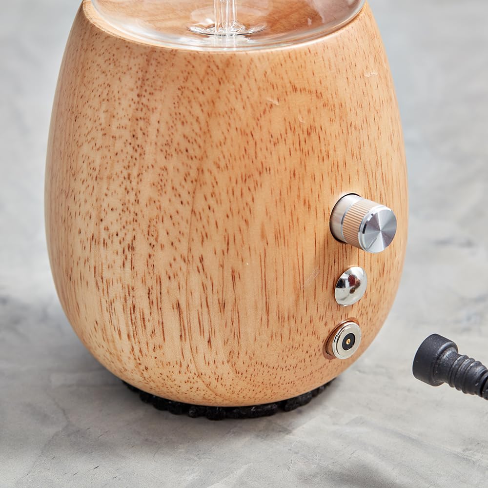 Raindrop 3.0 Nebulizing Essential Oil Diffuser for Aromatherapy by Organic Aromas with Touch Sensor and Magconnect-Style Electrical Cord and Adapter. (Light)