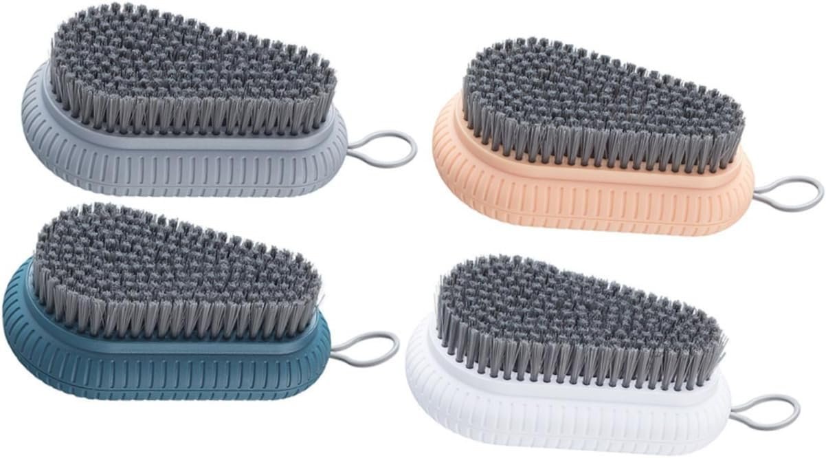 WRITWAA 3sets Laundry Cleaning Essential: Soft-Texture Scrub Brush for Shoes Clothes More 4pcs*3