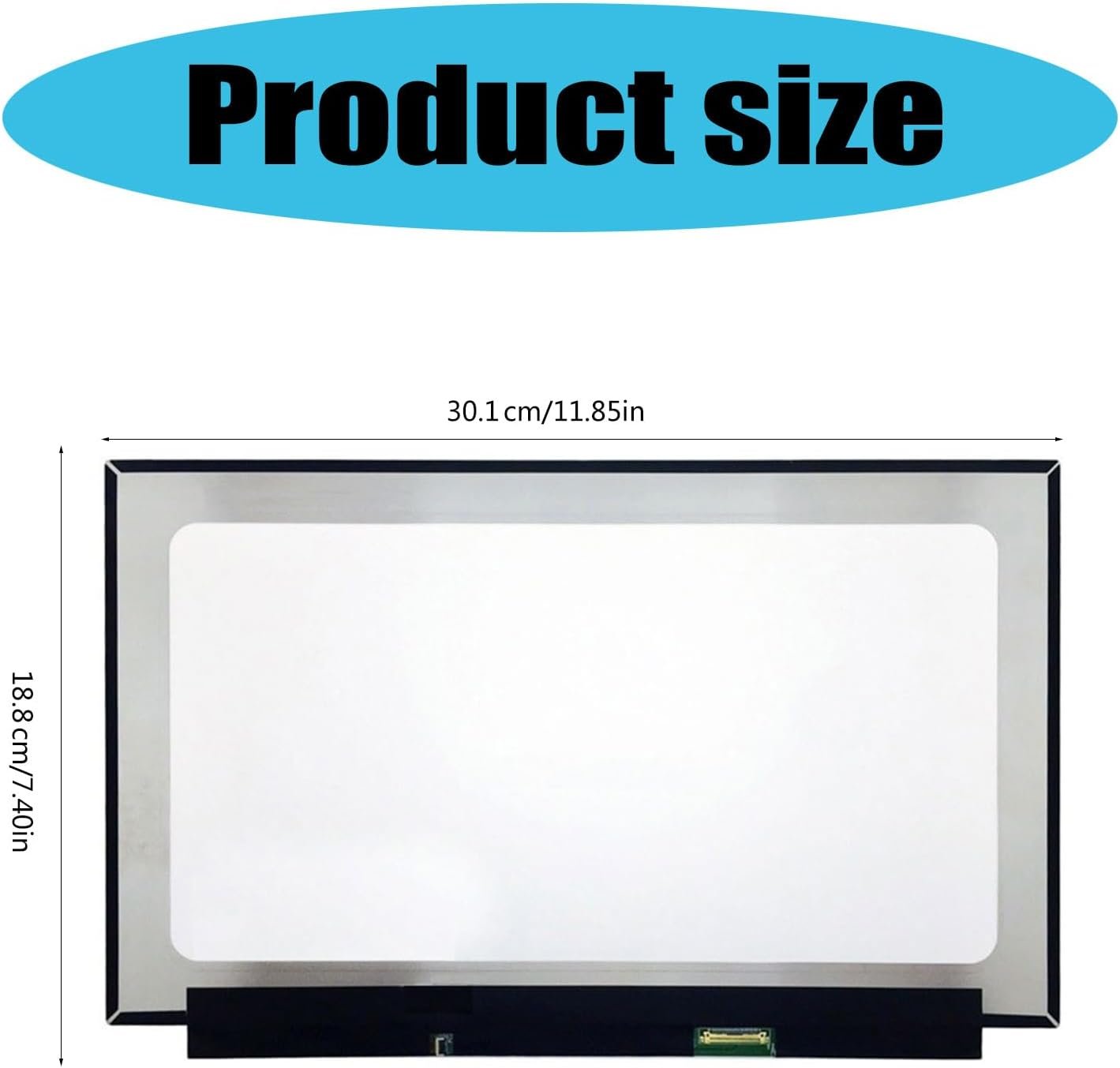 13.3" Laptop Display Screen for for NV133FHM-N46 NV133FHM-N33 N133HCE LM133LF6L03 60Hz 30 Pins Connection