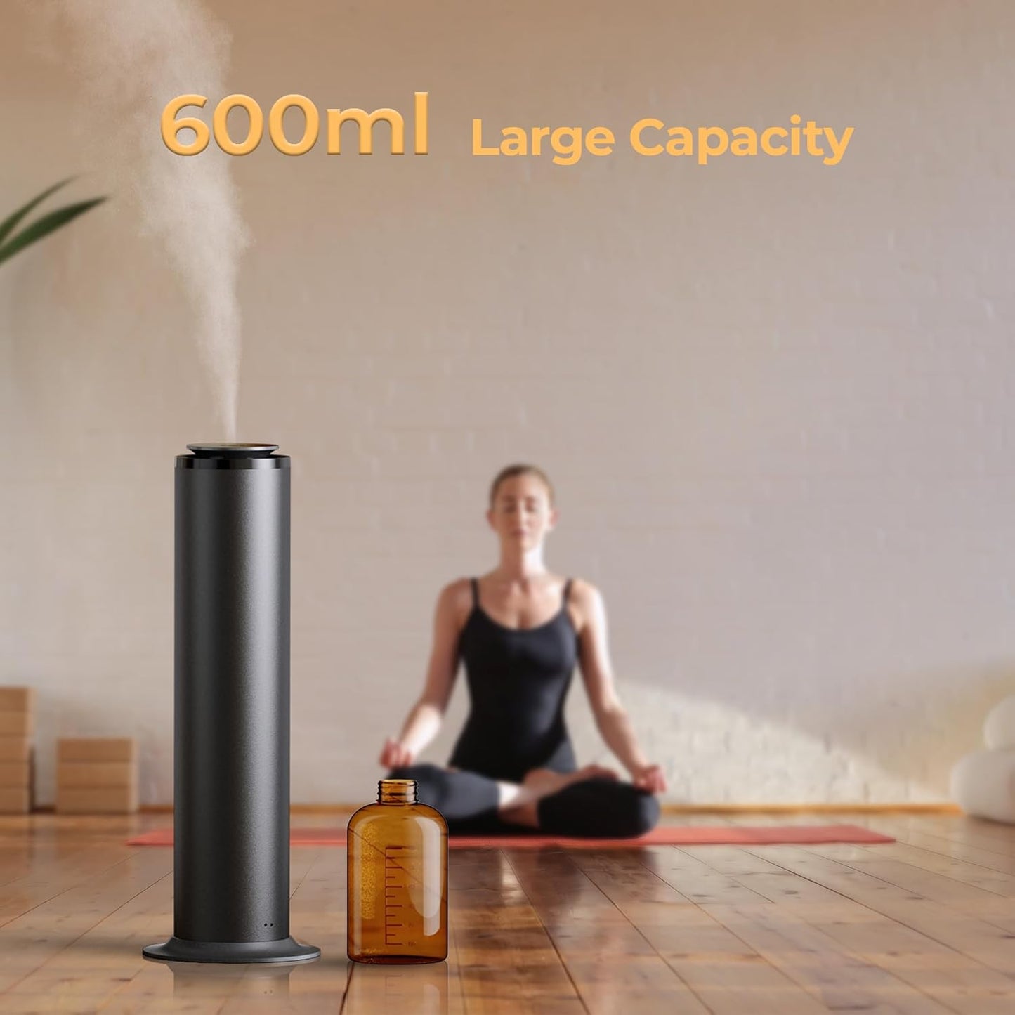 2800 sq.ft Floor Standing Waterless Diffuser, 600ml Scent Air Machine for Home Hotel Scent Diffuser Cold Air Essential Oil Diffuser for Large Room Office, APP and Remote Control