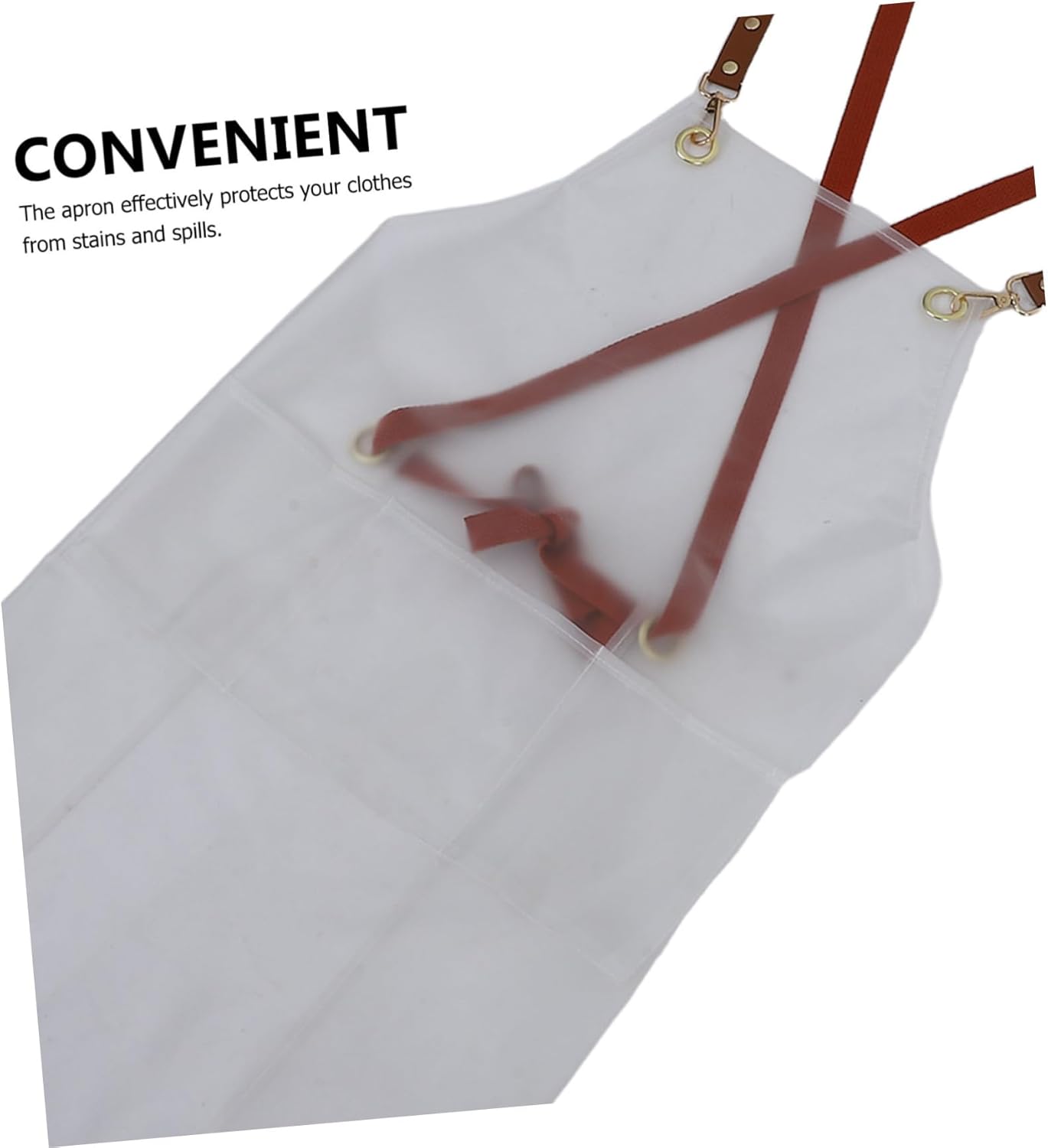 BELLIFFY Oil Apron for Art Studios Kitchens Workshops Adjustable Transparent Design for Stain Protection Stylish Functional Apron for All Cooking