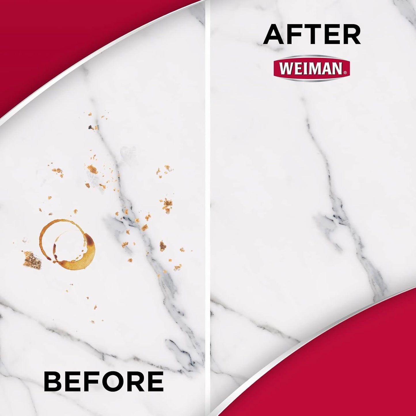 Weiman Quartz Countertop Cleaner and Polish - 24 Ounce (2 Pack) with Microfiber Towel Included - Clean and Shine Quartz Countertops Islands and Stone Surfaces, UV Protection, Orange Citrus Scent