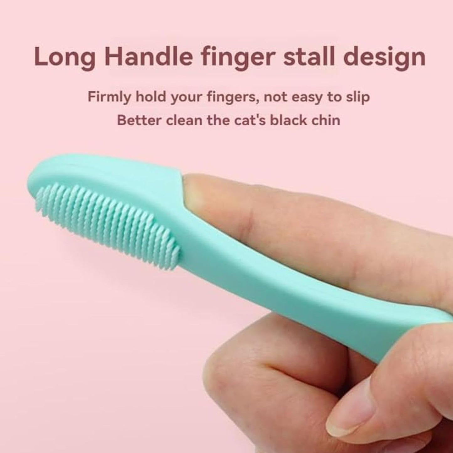 Cat Chin Brush Soft Silicone Grooming Brush Non-Slip Pet Cleaning Brush Finger Grooming Tool For Pets Cat And Dog Chin Scrubber Multifunctional Pet Grooming Supplies Silicone Brush For Cats Pet Hygien