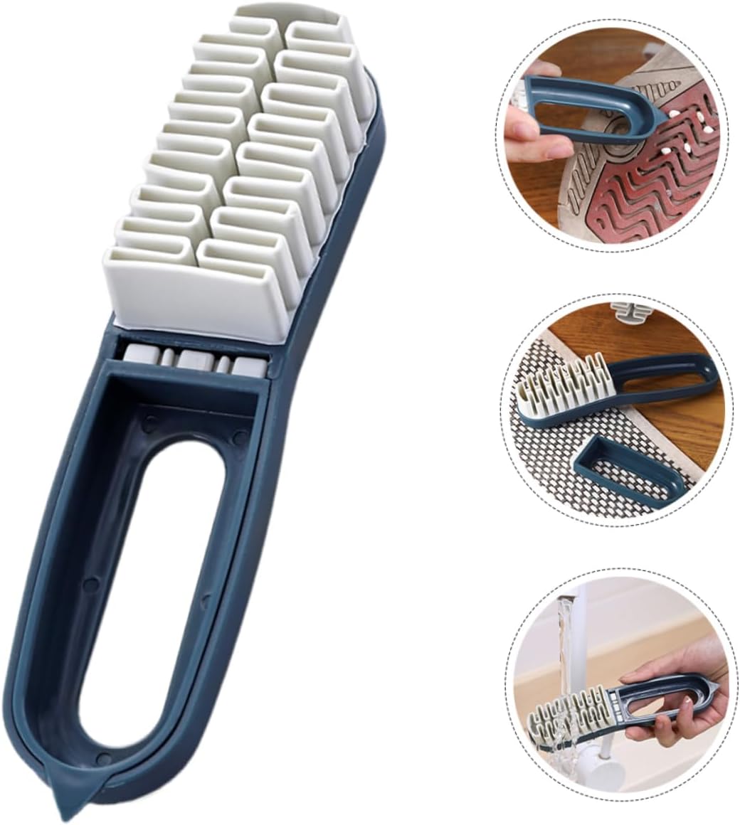 Garneck Multi Functional Shoe Cleaning Brush Soft Bristles for Efficient Stain Removal Compact Design for for Shoes Essential Household Cleaning Tool