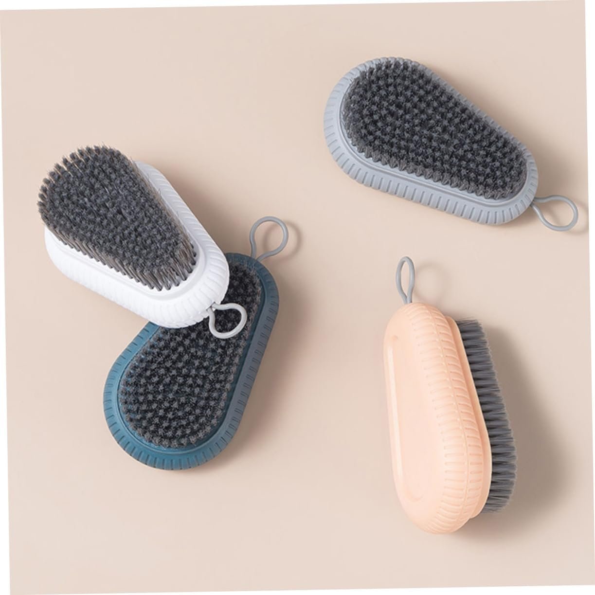 WRITWAA 3sets Laundry Cleaning Essential: Soft-Texture Scrub Brush for Shoes Clothes More 4pcs*3