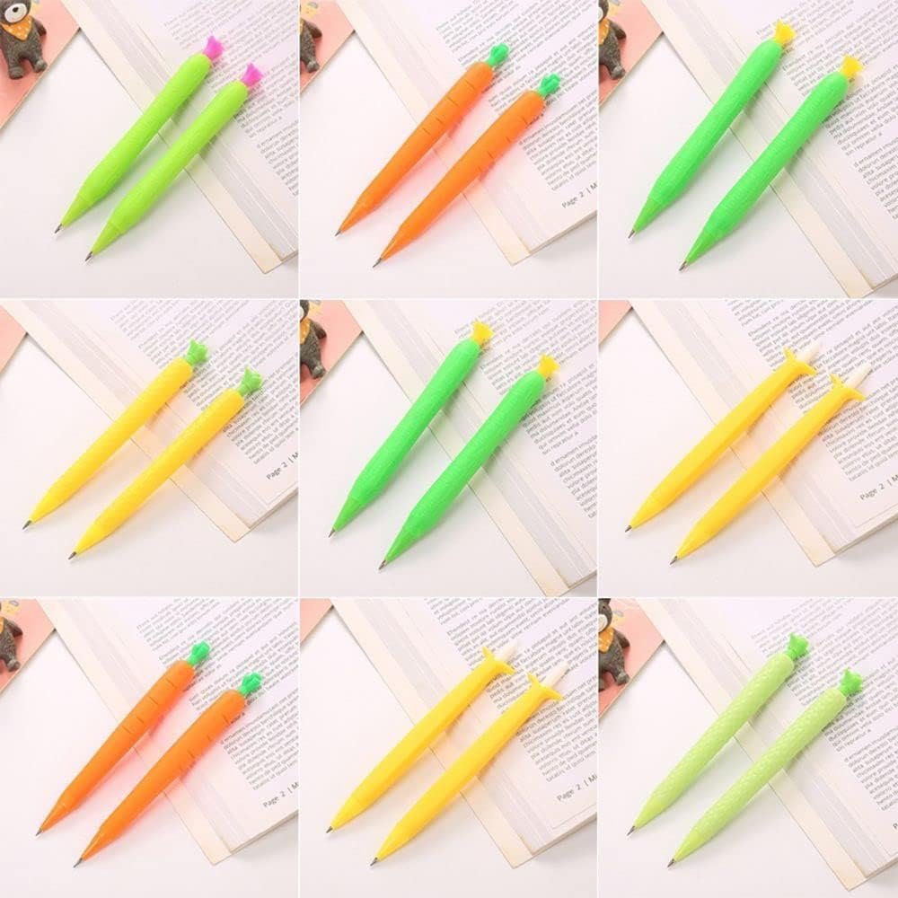Galyacht 1Pcs Yellow Banana Kawaii Mechanical Pencils, Retractable Press Pens Creative Automatic Pens, School Stationery Writing Supplies Mechanical Pencils