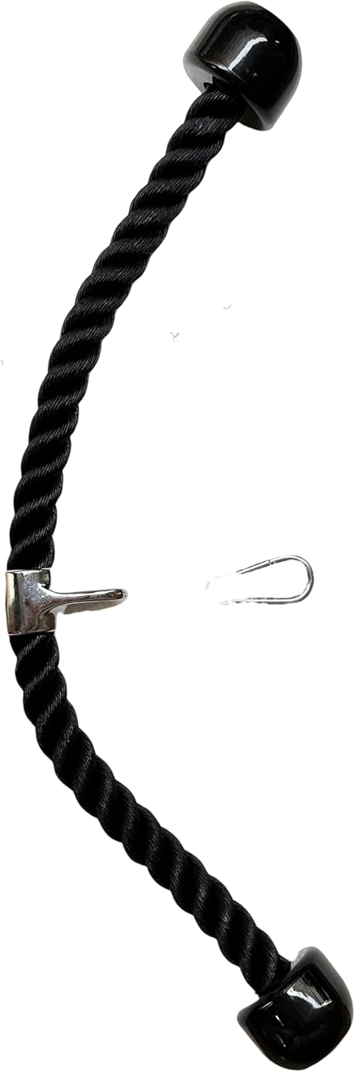 yuhqc Heavy Duty Tricep Rope Attachment Tricep Rope Nylon Tricep Rope Cable Single Press Push Down Fitness Gym Bodybuilding Cable Dual Grip Tricep Rope with Universal Cable Machine Attachment
