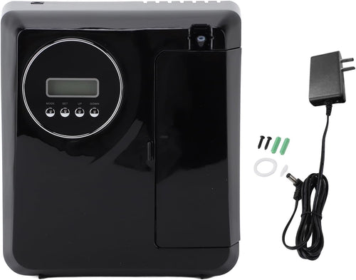 Aromatherapy Diffuser, Built in Fan Air Purification Professional Wall Mounted Essential Oil Diffuser 110‑220V for Home (Black)