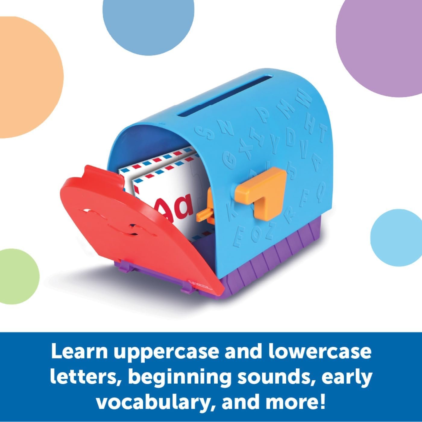 Learning Resources Alphabet Learning Mailbox, 62 Pieces, Ages 4+, Preschool Toys, Preschool Learning Activities, Kindergarten Toys