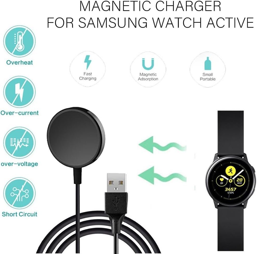 Wireless Fast Charging Charger for Samsung Galaxy Watch Active 1/2 40/44mm
