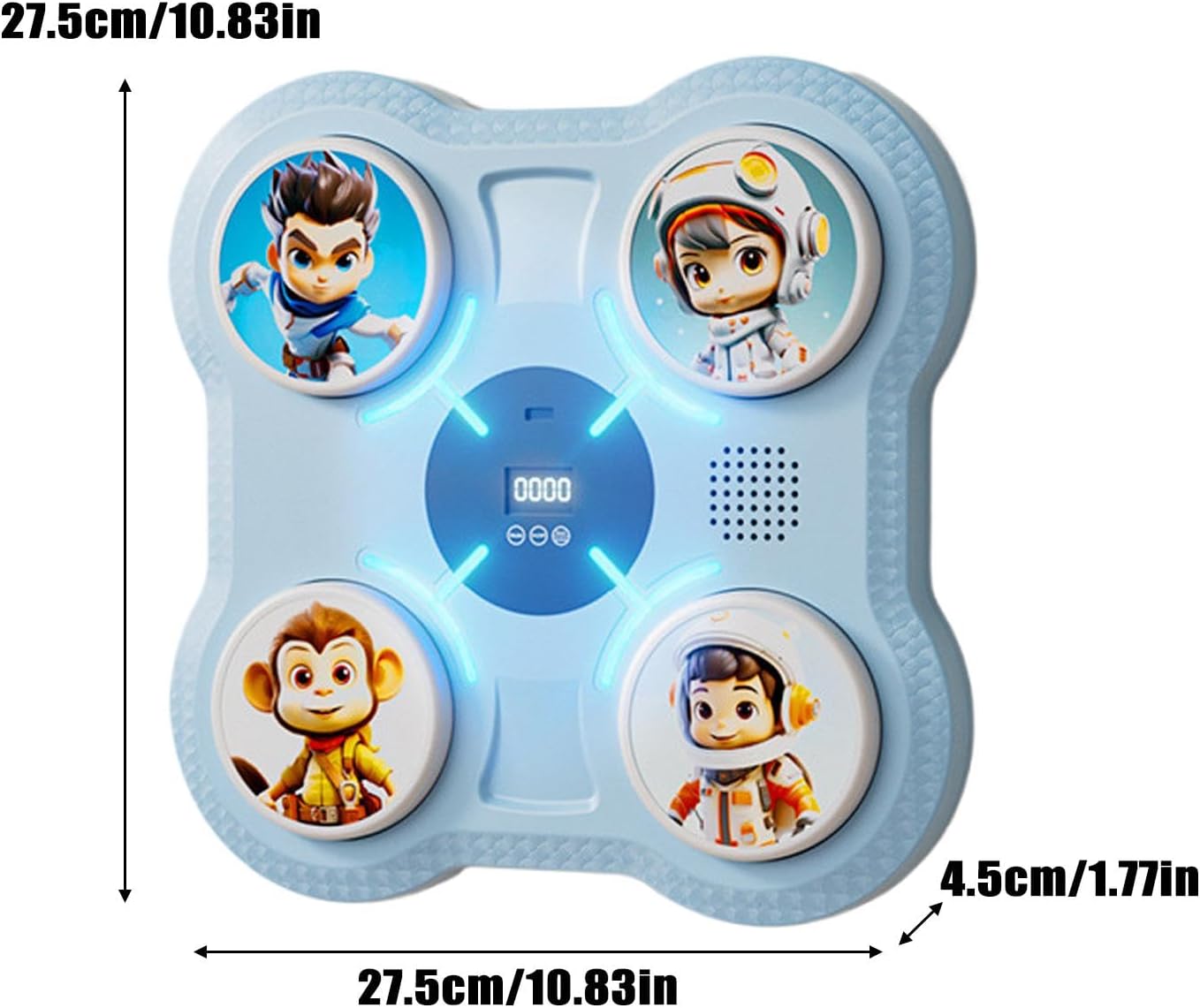 Music Boxing Machine, Smart Punching Target Toys with Gloves, Wall-Mounted Boxing Workout Equipment for Kids and Teens, Interactive Boxing Toy for Stress Relief and Exercise, Fitness Training Gear