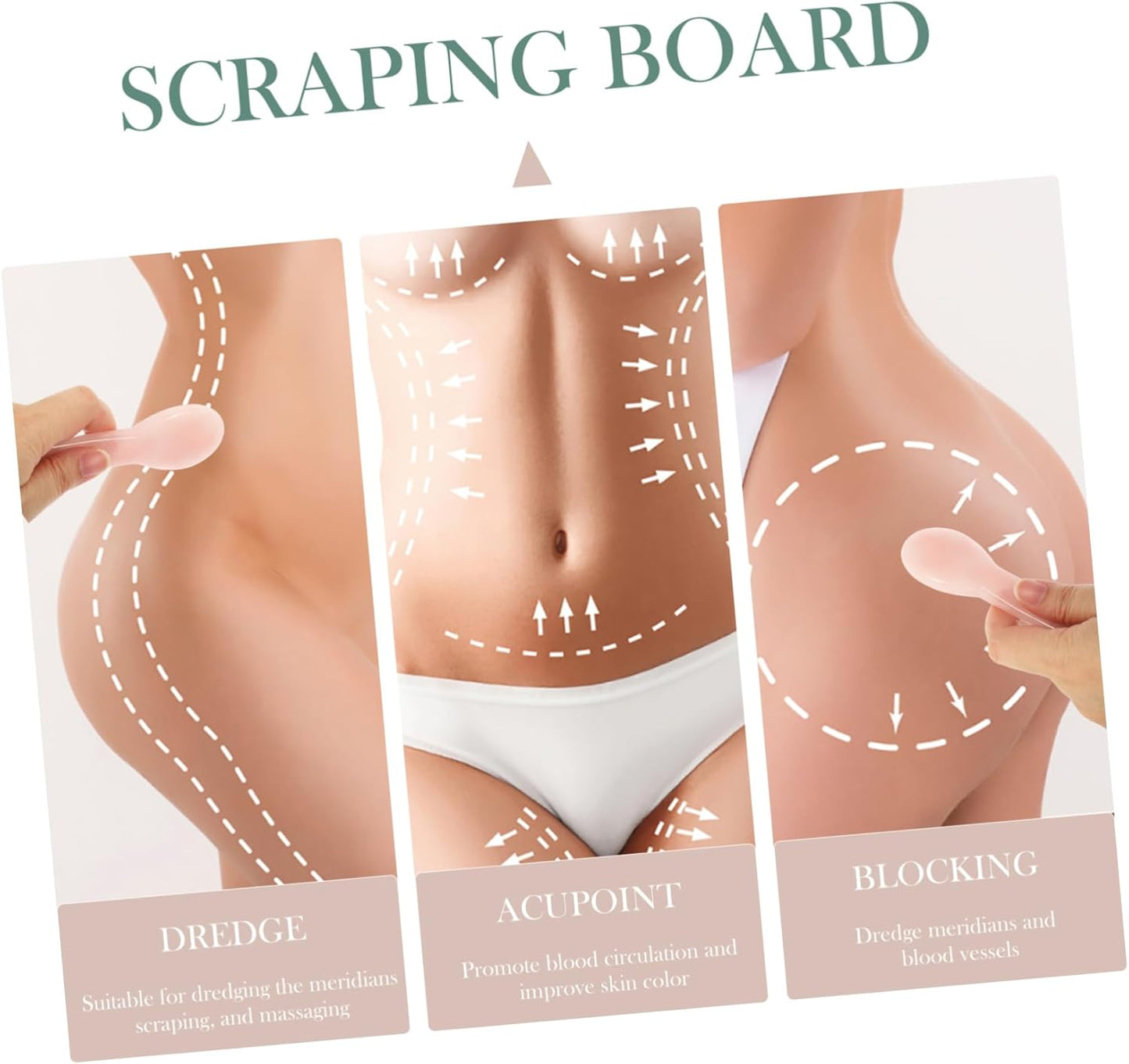 PATKAW Scraping Massage Board for Facial and Relaxation Multi Functional Tool