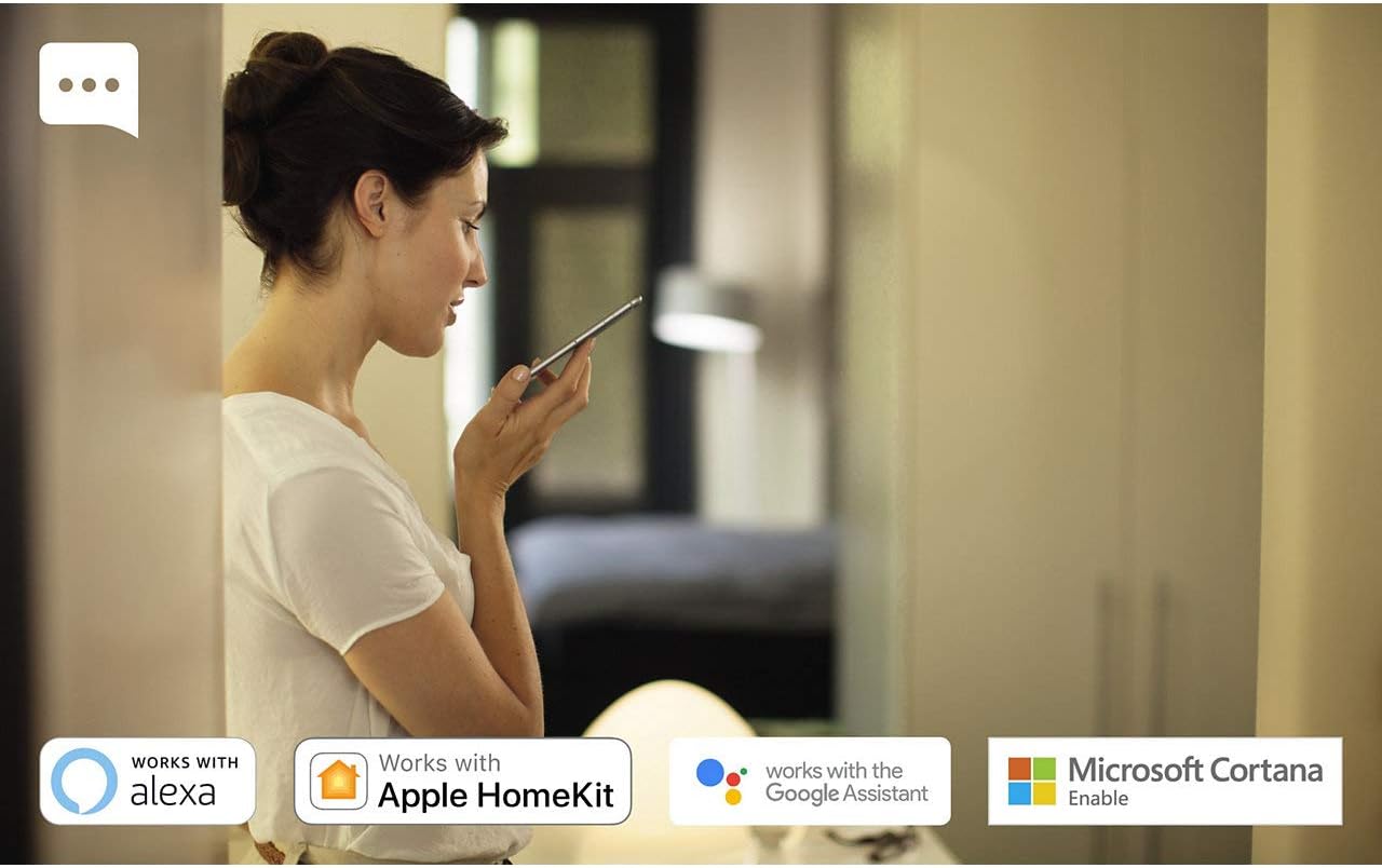 Philips Lighting Hue White Starter Kit with 2 E27 Bulbs, with Bluetooth, Warm White Dimmable Light + 1 Hue Bridge Full System Control, White