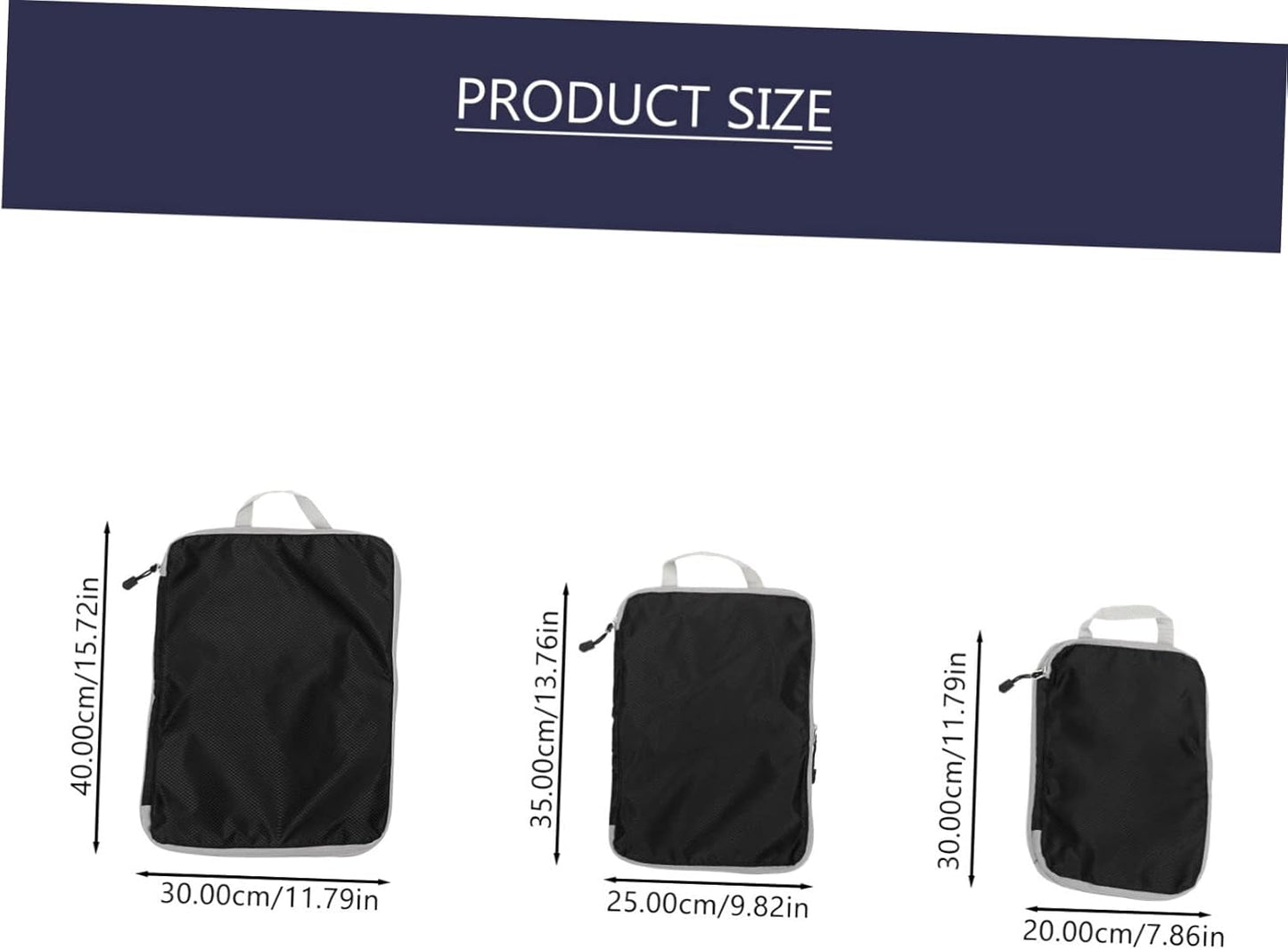 Beaupretty 3pcs Travel Storage Bags Versatile Organizer Pouches for Clothing and Accessories Durable and Stylish Travel Essentials for Luggage Packing and Home Organization
