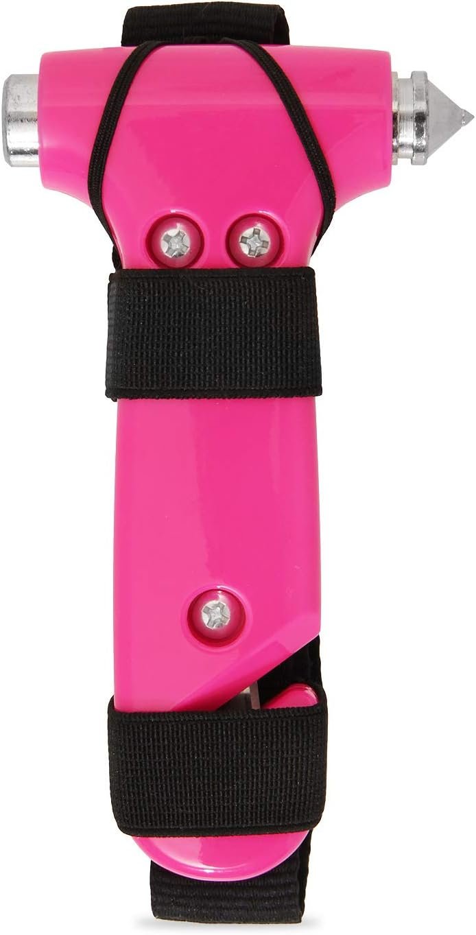Super-Cute Safety Hammer, Emergency Escape Tool with Car Window Breaker and Seat Belt Cutter, Life Saving Safety & Survival Kit for Women's Safety, Family, Child Rescue