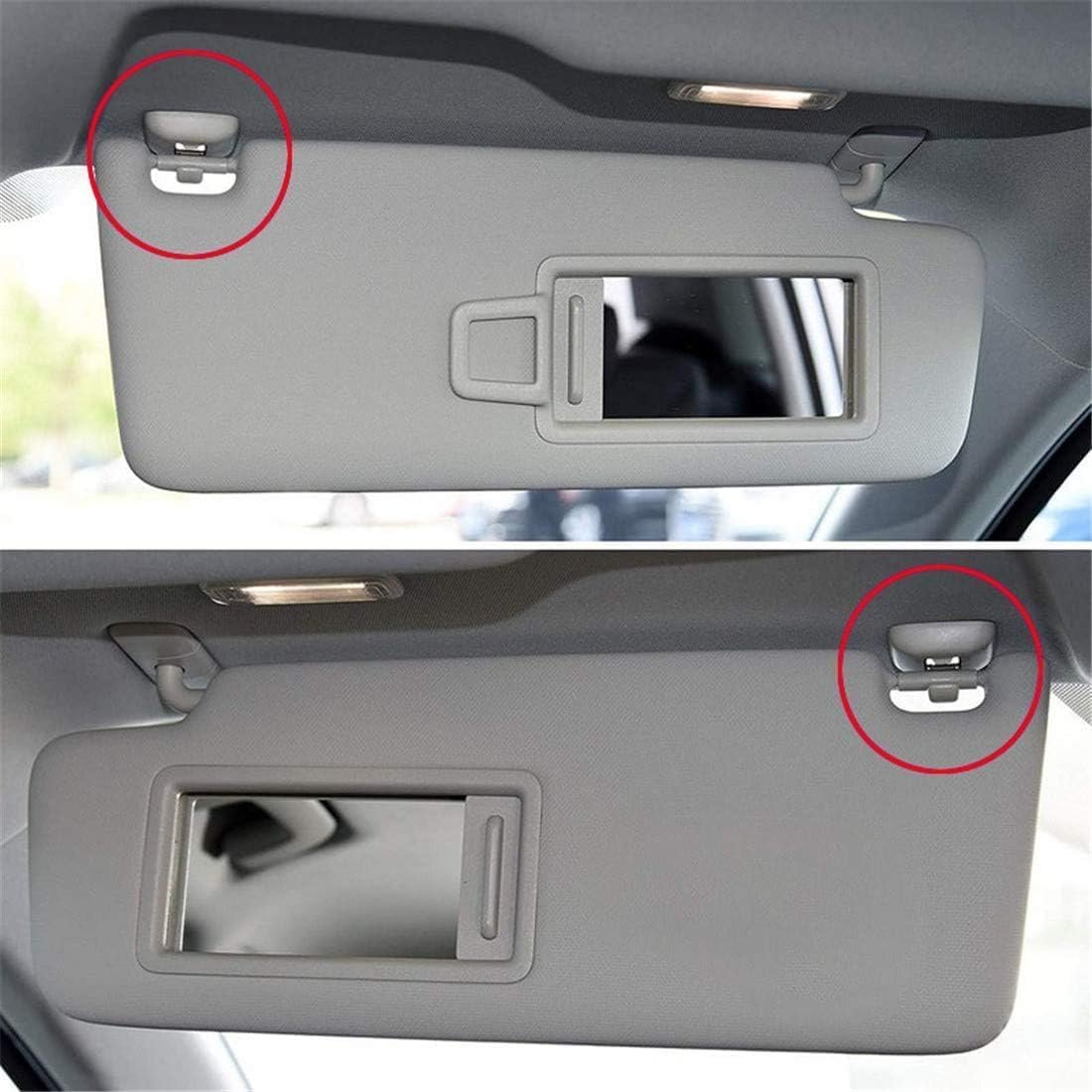 2 x Car Sun Visor Mount Holder for A1 A3 A4 A5 S3 S4 S5 Q3 Q5 TT 8U0857562A with Plastic Lens Hood Clip