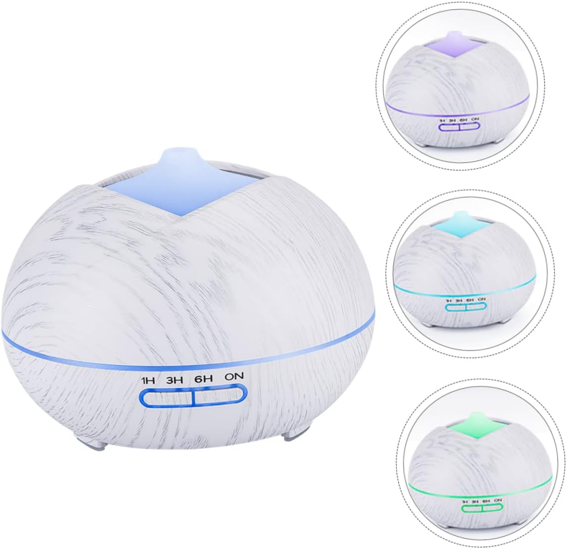 PRETYZOOM LED Aromatherapy Diffuser with Color LED Lights Aroma Humidifier for Home Remote Control Intelligent Timer Humidifier for Relaxing Atmosphere and Fragrance