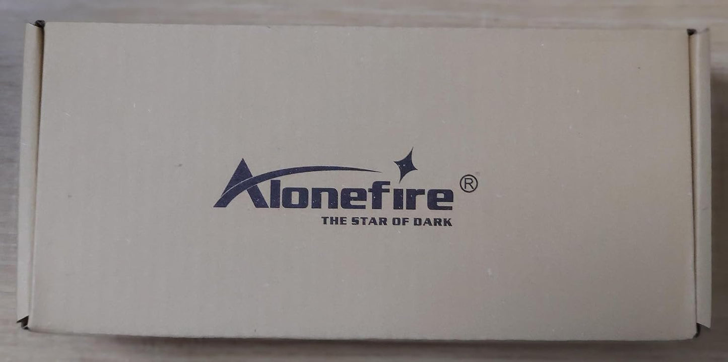 Alonefire X004 Multicolor 4 Color Changing LED Tactical Flashlight Rechargeable Red Green Blue White RGB Light Waterproof Zoomable with Battery, Charger for Camping Hiking Fishing Hunting Tracking